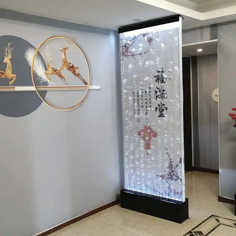 室内玄关装饰流水水幕墙